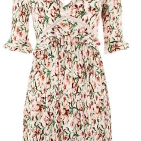 Top Shop Floral Skater Dress - Picture 2 of 5